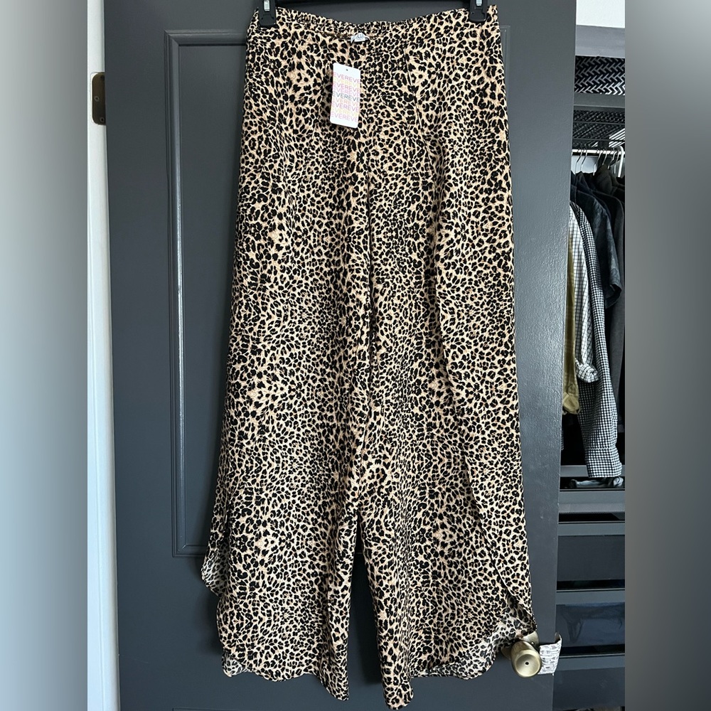 Evereve Peyton Jensen Whitney Pant, animal print, NWT, L - Picture 5 of 11